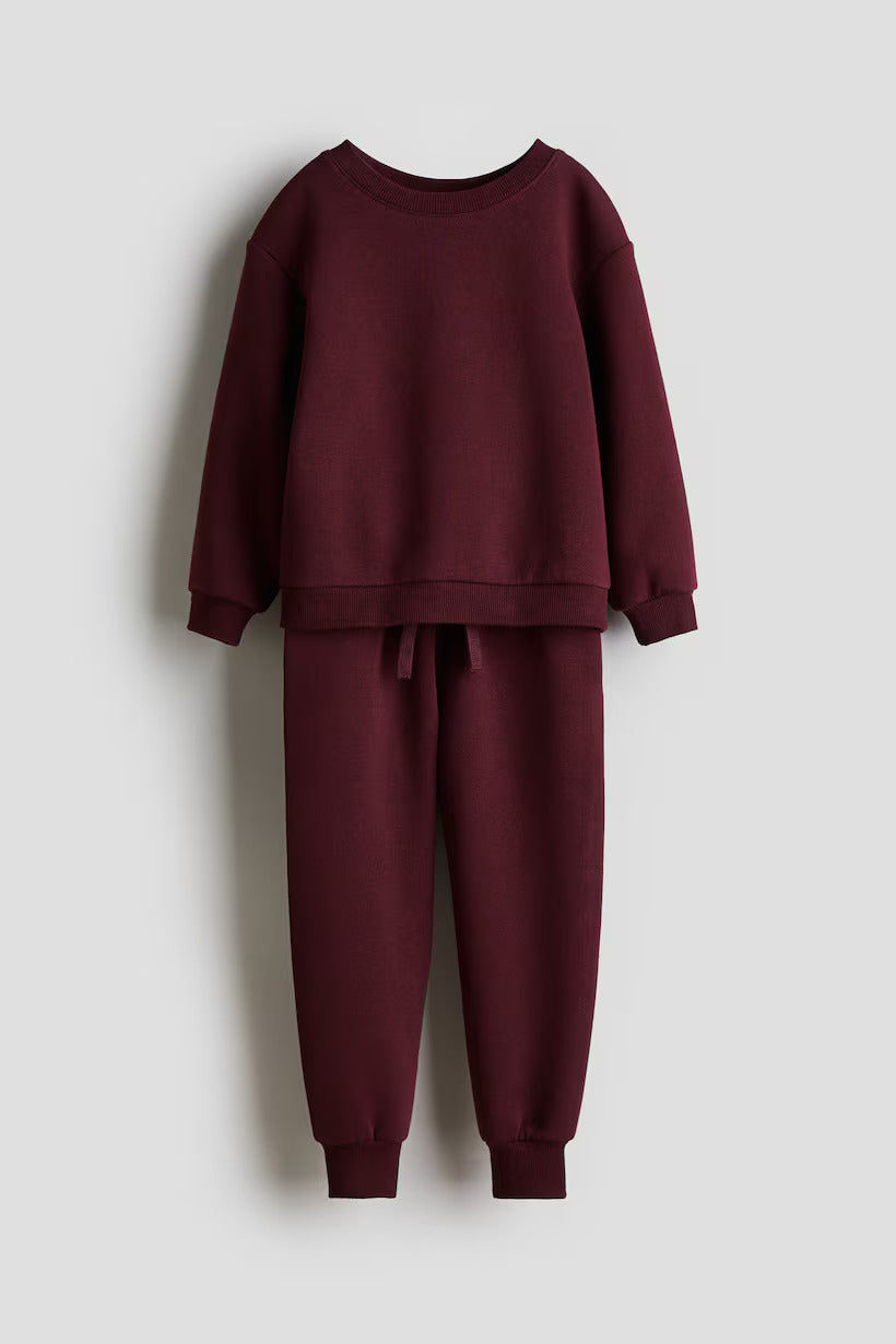 2-piece Sweatsuit Dark Red